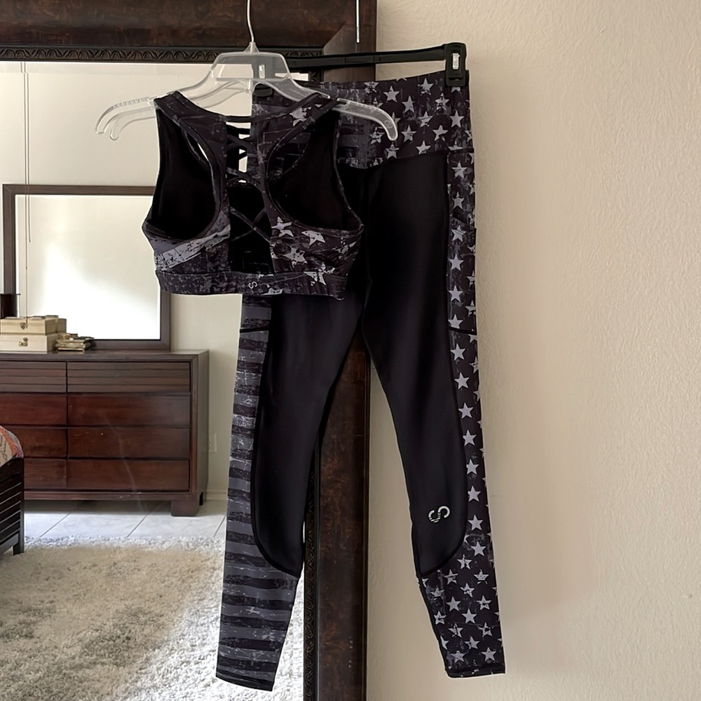 Curves N Combatboots Grunge Stars & Stripes Athleticwear Set - Picture 2 of 8